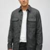La chaqueta de camisa de algodón La chaqueta de camisa de algodón