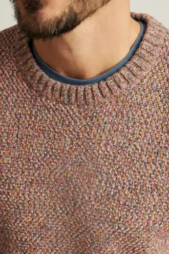 Mantén tu estilo con el jersey de cuello redondo de algodón italiano de Bonobos