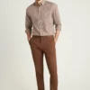 Pantalón chino de algodón elástico Pantalón chino de algodón elástico