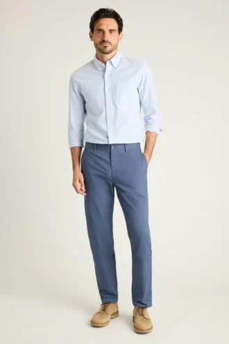 Pantalón chino de algodón elástico