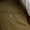 Pantalón chino de algodón elástico Pantalón chino de algodón elástico
