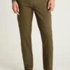 Pantalón chino de algodón elástico Pantalón chino de algodón elástico