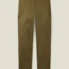 Pantalón chino de algodón elástico Pantalón chino de algodón elástico