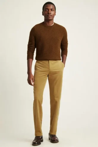 Pantalón chino de pana elástica