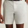 Pantalón corto de golf de seersucker de alto rendimiento Pantalón corto de golf de seersucker de alto rendimiento