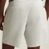 Pantalón corto de golf de seersucker de alto rendimiento Pantalón corto de golf de seersucker de alto rendimiento