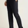 Pantalón de esmoquin de lana italiana elástica Empire