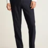 Pantalón de esmoquin de lana italiana elástica Empire