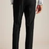 Pantalón de esmoquin de lana italiana elástica Empire