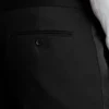 Pantalón de esmoquin de lana italiana elástica Empire