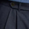 Pantalón de lana plisada italiana Pantalón de lana plisada italiana