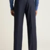 Pantalón de lana plisada italiana Pantalón de lana plisada italiana