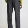 Pantalón de lana plisada italiana Pantalón de lana plisada italiana