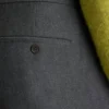 Pantalón de lana plisada italiana Pantalón de lana plisada italiana