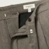 Pantalón de lana plisada italiana Pantalón de lana plisada italiana