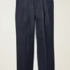 Pantalón de lana plisada italiana Pantalón de lana plisada italiana