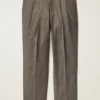 Pantalón de lana plisada italiana Pantalón de lana plisada italiana