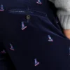 Pantalón de pana elástica bordada Pantalón de pana elástica bordada