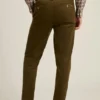 Pantalón de traje de algodón italiano con acabado de ante Pantalón de traje de algodón italiano con acabado de ante