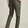 Pantalón de traje de lana cepillada elástica italiana