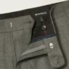 Pantalón de traje de lana cepillada elástica italiana