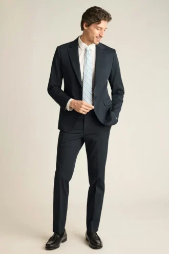 Pantalón de vestir de algodón elástico italiano
