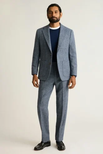 Pantalón de vestir de tweed británico Jetsetter