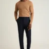 Pantalón de vestir italiano de lana cepillada Jetsetter