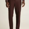 Pantalón de vestir italiano de lana cepillada Jetsetter