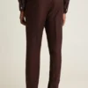 Pantalón de vestir italiano de lana cepillada Jetsetter
