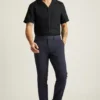 Pantalón de vestir italiano de seersucker Jetsetter