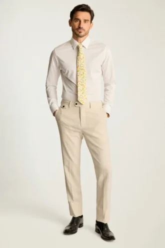 Pantalón de vestir italiano de seersucker Jetsetter