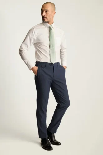Pantalón de vestir italiano de seersucker Jetsetter