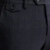 Pantalón de vestir italiano de seersucker Jetsetter