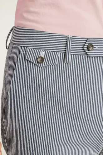 Pantalón de vestir italiano de seersucker Jetsetter Pantalón de vestir italiano de seersucker Jetsetter