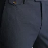 Pantalón de vestir italiano de seersucker Jetsetter