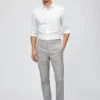 Pantalón elástico teñido en hilo italiano Pantalón elástico teñido en hilo italiano