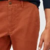 Pantalones chinos de algodón orgánico elástico Pantalones chinos de algodón orgánico elástico