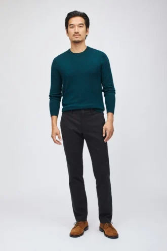 Pantalones chinos elásticos de sarga italiana