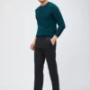 Pantalones chinos elásticos de sarga italiana Pantalones chinos elásticos de sarga italiana