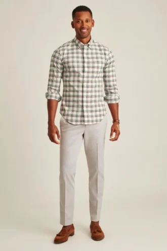 Pantalones chinos elásticos italianos