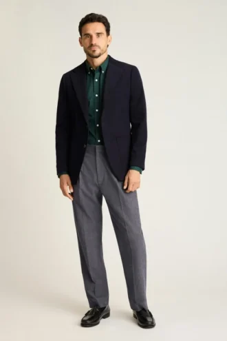 Pantalones con pliegues para hombre de Bonobos | Calidez a medida con mezcla de lana