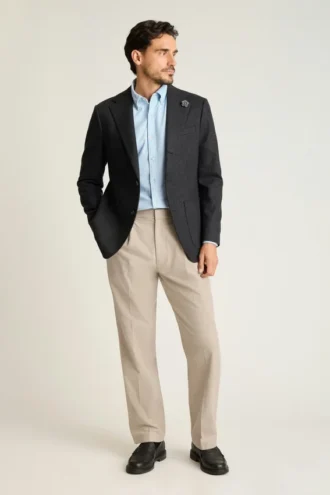 Pantalones con pliegues para hombre de Bonobos | Calidez a medida con mezcla de lana