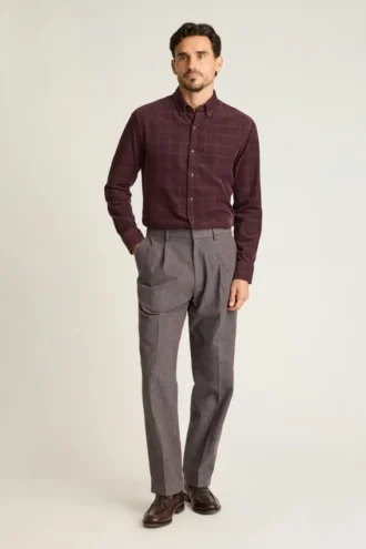 Pantalones con pliegues para hombre de Bonobos | Calidez a medida con mezcla de lana