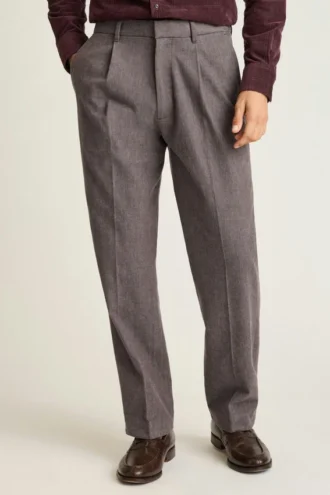 Pantalones con pliegues para hombre de Bonobos | Calidez a medida con mezcla de lana