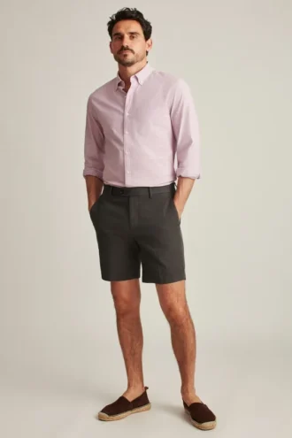 Pantalones cortos chinos elásticos italianos