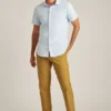 Pantalones de 5 bolsillos con diseño en espiga Pantalones de 5 bolsillos con diseño en espiga