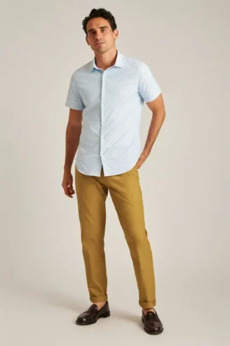 Pantalones de 5 bolsillos con diseño en espiga