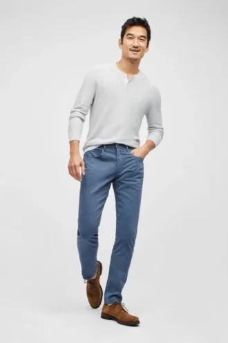 Pantalones de 5 bolsillos de algodón italiano suavizado