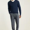 Pantalones de lana con pliegues | Elegantes pantalones de lana con un toque vintage